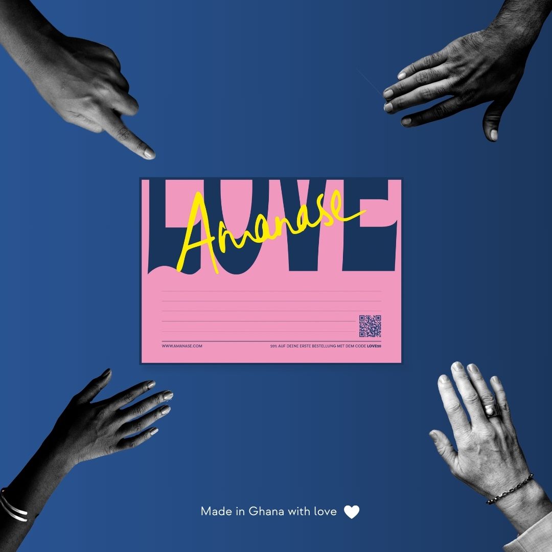 Amanase Postkarte 'LOVE'
